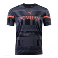 Camiseta Pre Partido del AC Milan 2022 Negro