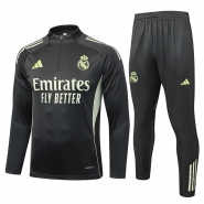 Chandal de Sudadera del Real Madrid Nino 25-26 Gris Verde Chandal de Sudadera del Real Madrid Nino 25-26 Gris Verde