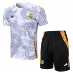 Chandal del Real Madrid Dragon Manga Corta 2024-2025 Blanco - Pantalon Corto Chandal del Real Madrid Dragon Manga Corta 2024-2025 Blanco - Pantalon Corto