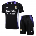 Chandal del Real Madrid Dragon Manga Corta 24-25 Negro y Purpura - Pantalon Corto