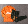 Chandal de Sudadera del Manchester United 20-21 Naranja