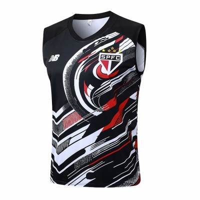 Camiseta de Entrenamiento Sao Paulo Sin Mangas 25-26 Negro