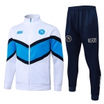 Chandal de Chaqueta del Napoli Nino 25-26 Blanco Azul Chandal de Chaqueta del Napoli Nino 25-26 Blanco Azul