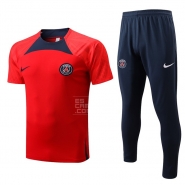 Chandal del Paris Saint-Germain Manga Corta 22-23 Rojo