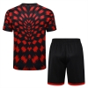 Chandal del Flamengo Manga Corta 25-26 Negro Rojo - Pantalon Corto