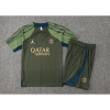 Chandal del Paris Saint-Germain Jordan Manga Corta 24-25 Verde - Pantalon Corto