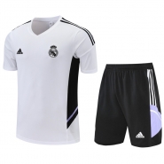 Chandal del Real Madrid Manga Corta 22-23 Blanco - Pantalon Corto
