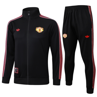 Chandal de Chaqueta del Manchester United Nino 25-26 Negro