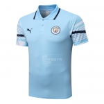 Camiseta Polo del Manchester City 22-23 Azul Camiseta Polo del Manchester City 22-23 Azul