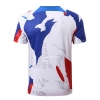 Camiseta de Entrenamiento Francia 22-23 Blanco Rojo Azul