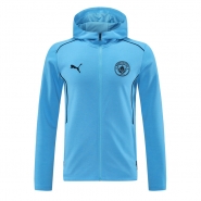 Chaqueta con Capucha del Manchester City 2024-25 Azul Chaqueta con Capucha del Manchester City 2024-25 Azul
