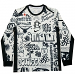 Manga Larga Camiseta Pre Partido del America 2024 Blanco Manga Larga Camiseta Pre Partido del America 2024 Blanco