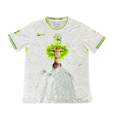 Camiseta Brasil Jesus 2025 Tailandia Blanco