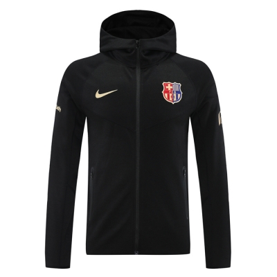 Chaqueta con Capucha del Barcelona 2024-25 Negro