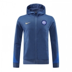 Chaqueta con Capucha del Inter Milan 24-25 Azul Chaqueta con Capucha del Inter Milan 24-25 Azul