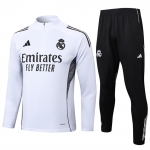Chandal de Sudadera del Real Madrid Nino 25-26 Blanco Chandal de Sudadera del Real Madrid Nino 25-26 Blanco