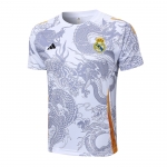 Camiseta de Entrenamiento Real Madrid Dragon 2024-2025 Blanco Camiseta de Entrenamiento Real Madrid Dragon 2024-2025 Blanco