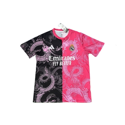 Camiseta Real Madrid Dragon 2025-26 Tailandia Negro Rosa