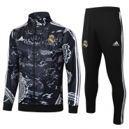 Chandal de Chaqueta del Real Madrid Dragon 24-25 Negro Chandal de Chaqueta del Real Madrid Dragon 24-25 Negro
