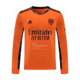 Manga Larga Camiseta Arsenal Portero 20-21 Naranja