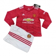 Manga Larga 1ª Equipacion Camiseta Manchester United Nino 20-21 Manga Larga 1ª Equipacion Camiseta Manchester United Nino 20-21