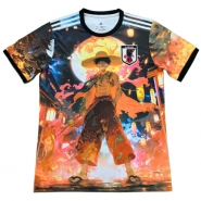 Camiseta Japon Anime 2025 Tailandia Negro Naranja Camiseta Japon Anime 2025 Tailandia Negro Naranja
