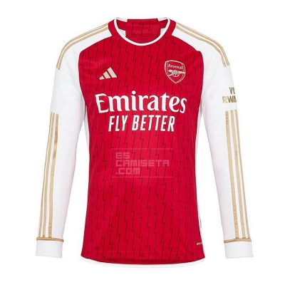 Manga Larga 1ª Equipacion Camiseta Arsenal 23-24