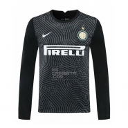 Manga Larga Camiseta Inter Milan Portero 20-21 Negro