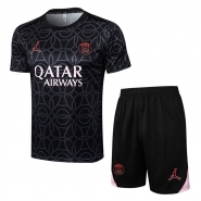 Chandal del Paris Saint-Germain Jordan Manga Corta 2024-2025 Negro - Pantalon Corto Chandal del Paris Saint-Germain Jordan Manga Corta 2024-2025 Negro - Pantalon Corto