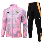 Chandal de Chaqueta del Real Madrid Dragon 24-25 Rosa Chandal de Chaqueta del Real Madrid Dragon 24-25 Rosa