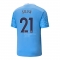 1ª Equipacion Camiseta Manchester City Jugador Silva 20-21 1ª Equipacion Camiseta Manchester City Jugador Silva 20-21
