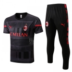 Chandal del AC Milan Manga Corta 22-23 Gris Chandal del AC Milan Manga Corta 22-23 Gris
