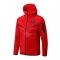Chaqueta con Capucha del Paris Saint-Germain 22-23 Rojo Chaqueta con Capucha del Paris Saint-Germain 22-23 Rojo