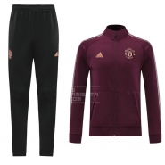 Chandal de Chaqueta del Manchester United 2020-21 Rojo Chandal de Chaqueta del Manchester United 2020-21 Rojo