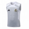 Camiseta de Entrenamiento Real Madrid Sin Mangas 25-26 Gris Blanco
