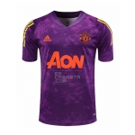 Camiseta de Entrenamiento Manchester United 20-21 Purpura
