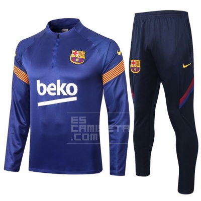 Chandal de Sudadera del Barcelona 20/21 Azul