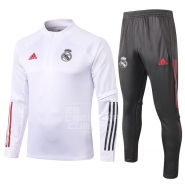 Chandal de Sudadera del Real Madrid 20/21 Blanco