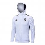Chaqueta con Capucha del Real Madrid 22-23 Blanco Chaqueta con Capucha del Real Madrid 22-23 Blanco