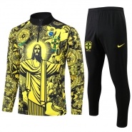 Chandal de Sudadera del Brasil Jesus 24-25 Amarillo Chandal de Sudadera del Brasil Jesus 24-25 Amarillo