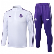 Chandal de Sudadera del Real Madrid 25-26 Blanco Purpura Chandal de Sudadera del Real Madrid 25-26 Blanco Purpura