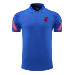 Camiseta Polo del Atletico Madrid 2022-2023 Azul Camiseta Polo del Atletico Madrid 2022-2023 Azul