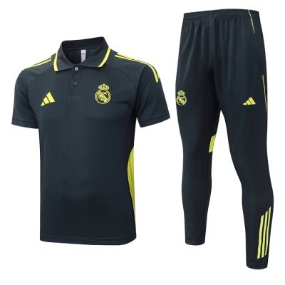 Conjunto Polo del Real Madrid 25-26 Gris Oscuro