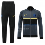 Chandal de Chaqueta del Inter Milan 20/21 Gris Chandal de Chaqueta del Inter Milan 20/21 Gris