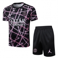 Chandal del Paris Saint-Germain Jordan Manga Corta 25-26 Negro Rosa - Pantalon Corto