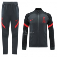 Chandal de Chaqueta del Liverpool 20-21 Gris Oscuro Chandal de Chaqueta del Liverpool 20-21 Gris Oscuro