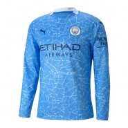 1ª Equipacion Camiseta Manchester City Manga Larga 20-21 1ª Equipacion Camiseta Manchester City Manga Larga 20-21