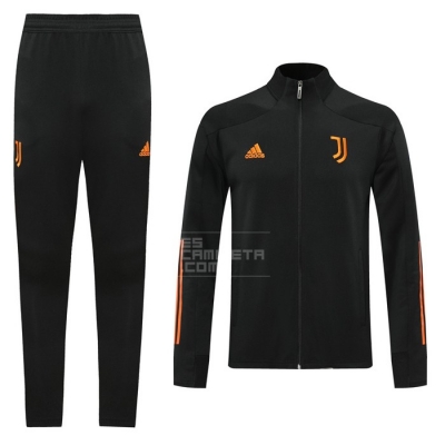 Chandal de Chaqueta del Juventus 20-21 Negro y Naranja