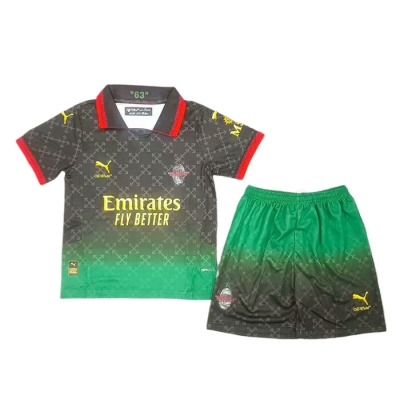 4a Equipacion Camiseta AC Milan Portero Nino 2024-25