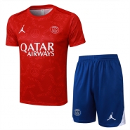 Chandal del Paris Saint-Germain Jordan Manga Corta 2024-25 Rojo - Pantalon Corto